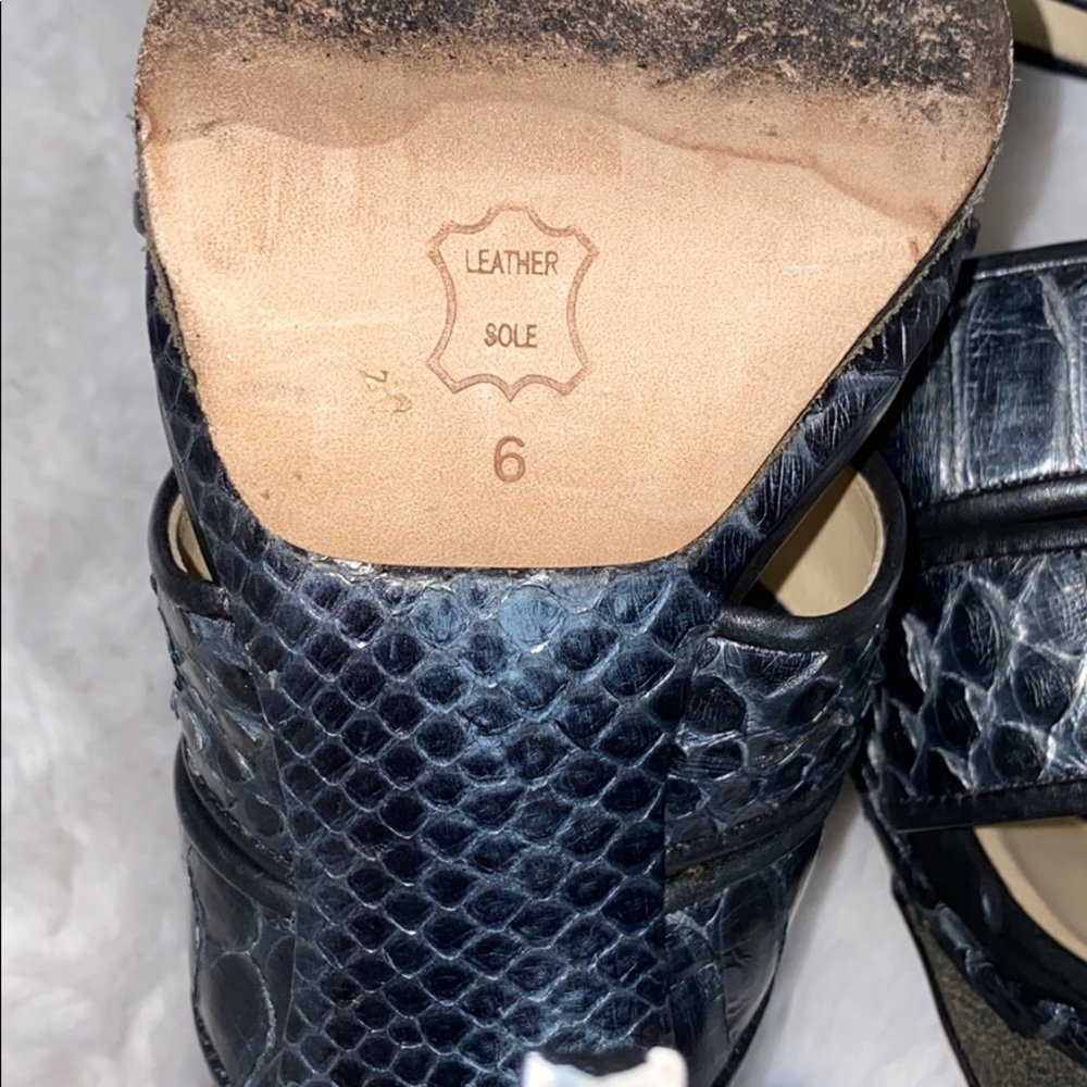 Alexandre Birman python leather open toe pumps 6 - Picture 8 of 9